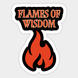 Flames of wisdom Sticker